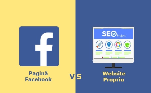 pagina facebook vs website platit sau gratuit